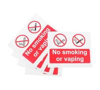 Amosfun Lot de 5 Autocollants Papier « Interdiction de Fumer » Auto-adhésifs, Panneaux de Sécurité Visibles pour Bureaux, Hôpitaux et Restaurants, Rappels Réglementaires Non Fumeur,
