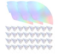 Amosfun Lot de 50 Chapeaux de Fête Coniques en Papier Léger Jetables pour Garçon et Filles, pour Occasions Festives et Événements Scolaires, Diamètre 16,5 Cm