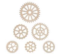 Amosfun Lot de 50 disques en bois découpés au laser pour travaux manuels, bricolage, décoration