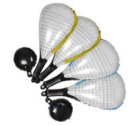 Amosfun Lot De 6 Ballons De Tennis En Aluminium Pour Décorations De Fêtes D'anniversaire Sur Le Thème Du Sport, De Tennis, Remise De Diplôme, Baby Shower, Mariage