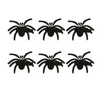 Amosfun Lot de 6 barrettes à cheveux araignées pour Halloween - Personnage araignée - Accessoire de cheveux pour enfants - Décoration pour fête d'Halloween - (noir)