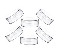 Amosfun Lot de 6 Boîtes à Friandises Rondes Transparentes en Ps avec Couvercle, 12 X 4 Cm, Organisateur de Rangement Polyvalent pour Bonbons, Bijoux et Présents de Fête, pour Mariage