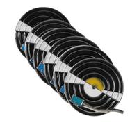 Amosfun Lot de 6 Broches Vintage de Tourne-disque Émail Coloré, Broches Rétro Légères et Polyvalentes pour Paquet à Dos, Vêtement ou Présent Musical, Accessoires Vinyle