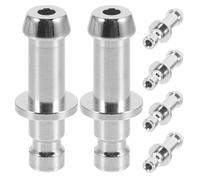 Amosfun Lot de 6 Connecteurs Rapides Métalliques Modèle 03 pour Brassard de Tensiomètre Compatibles Compteur Extension Tuyau Fourniture Médicale Professionnelle pour Usage Hospitalier