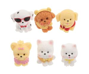 Amosfun Lot De 6 Figurines d'animaux Miniatures pour Décorer Votre Table Ou Votre Bureau. Modèles À Thème Réalistes pour Voiture, Table Ou Gâteau. Adorables Petits Animaux De Compagnie
