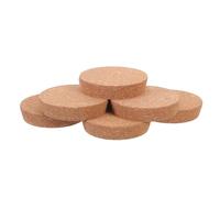 Amosfun Lot de 8 Bouchons Coniques en Liège Naturel 9,3 X 8,7 X 2 Cm, Bouchons de Vin Réutilisables Étanches pour Bouteilles en Verre et Dame-jeanne, Accessoires Cuisine, Bar
