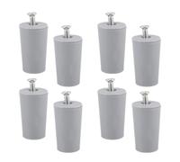 Amosfun Lot de 8 Butées de Store Enrouleur Grises 4,6 X 2,5 X 2,5 Cm en Abs avec Vis, Butée de Volet Roulant pour Stores Verticaux, Protection Antidéroulement et Fixation