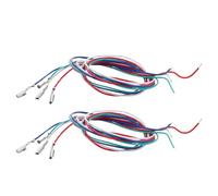 Amosfun Lot de 8 Fils de Porte-cellule Phono pour Platine Vinyle Codage Couleur en Cuivre et Pvc, Installation Facile pour Usage Dj et Configurations Domestiques