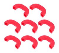 Amosfun Lot de 8 Manchons en Silicone Isolants Thermiques pour Poignées de Casseroles Moyennes Rouges, Protège-poignées Anti-brûlure Ergonomiques et Résistants la Chaleur pour Ustensiles