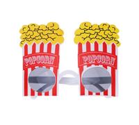 Amosfun Lunettes De FêTe En Forme De Popcorn, Accessoire Amusant Pour NoëL, Anniversaire, Cosplay Et Mascarade, Fabriqué En Plastique