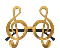 Amosfun Lunettes De Note De Musique Drôles Dhalloween Lunettes À Obturateur Lumineuses À LED Accessoires De Fête De Musique