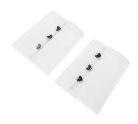 Amosfun Manchettes Blanches Amovibles pour Femmes en Coton Boutons Cœur, Manches Détachables Décoratives et Confortables, pour Bureau et Tenue Professionnelle