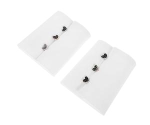 Amosfun Manchettes Blanches Amovibles pour Femmes en Coton Boutons Cœur, Manches Détachables Décoratives et Confortables, pour Bureau et Tenue Professionnelle