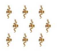 Amosfun Manchettes en Alliage de Zinc sans Outils pour Dreadlocks 9pcs Forme Serpent Accessoires pour Cheveux pour Mariage et