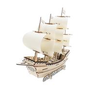 Amosfun Maquette Bateau Bois Puzzle Voilier DIY Adulte Décoration Embarcation Ancienne Kit Assemblage Léger pour Amateurs de Modélisme
