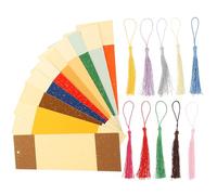 Amosfun Marque-pages en Papier Xuan Chinois Grosse Taille Soi-même, 10 Pièces Décoratives Style Calligraphie, Marque-pages Délicats pour Étudiants et Lecture, Accessoire Bureau et