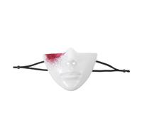 Amosfun Masque Cosplay Halloween Demi-visage Futuriste Abs Réglable Léger | Peinture Cicatrice, Design Mécanique, pour Bal Costumé et Prom, Confort Ajustable, Usage Déguisement
