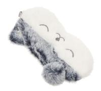 Amosfun Masque de Sommeil Confortable en Peluche Doux et Lavable Design Animal Mignon pour Femmes et Filles et Adapté pour Voyage et Avion