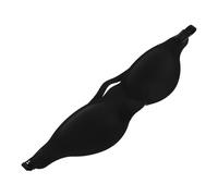 Amosfun Masque de Sommeil et Protection des Yeux en Silicone Souple Lavable Noir Taille Adaptable pour Siestes Confortables Pendant le Yoga