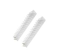 Amosfun Masseur pour Chat D'angle 4pcs en Plastique Blanc Brosse à Chat pour Massage et Élimination des Poils Outil de Toilettage Pratique