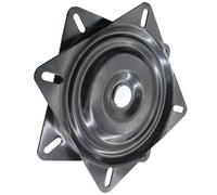 Amosfun Mécanisme Pivotant pour Meubles en Acier Laminé à Froid, Plaque Pivotante 25 CM Rotation 360°, Adapté pour Tabouret de Bar, Siège de Voiture et Présentoir, Support Robuste