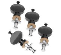 Amosfun Mécanismes D'accordage pour Ukulélé 4pcs en Plastique et Métal Vis Réglable, Remplacement Essentiel pour Guitare et Ukulélé Noir