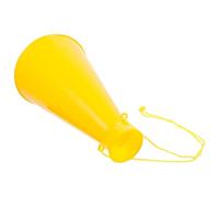 Amosfun Mégaphone de Supporter Jaune en Plastique Portable Mini Haut-Parleur pour Fête et Matchs Accessoire de Cheerleading Léger et Résistant pour Encouragements et Ambiance Sportive