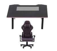 Amosfun Mini Bureau Miniature avec Chaise de Jeu pour Décoration de Maison de Poupée Modèle de Table Ordinateur Tiny pour et Photographie