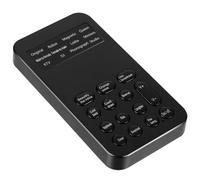 Amosfun Mini Carte Son Abs Noire 8 Effets Sonores, Embelisseur de Voix et Réglage Fin, pour Diffusion en Direct et Jeux sur Téléphone ou Ordinateur