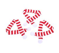 Amosfun Mini Écharpes pour Poupées Bouteilles Écharpes Bonhomme De Neige Tricotées Thème Carnaval Lot De 3