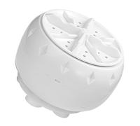 Amosfun Mini Laveuse Portable Automatique à Turbine, Petite Machine à Laver 3 Kg En Plastique Blanc, Pour Camping-car, Appartement Et Voyage, En Énergie