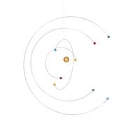 Amosfun Mobile Scientifique Suspendu Atomique pour Décoration de Salle de Sciences et Modèle Spatial Éducatif, Mobile Planétaire pour Garçon et Filles et Salle de Classe