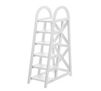 Amosfun Modèle d'échelle en 12 Points Meubles de Piscine de poupée Accessoires Miniatures de Maison de poupée Accessoire d'échelle Miniature escabeau de Maison de poupée Bois Blanche