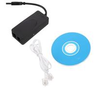 Amosfun Modem Fax USB Compact et Portable en Abs Double Port USB, Compatible pour Ordinateurs et Télécopieurs, pour Bureau à Domicile et Environnements Professionnels
