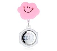 Amosfun Montre Porte Clé Numérique Clip sur Montre, Affichage Électronique et Silicone, Personnel Infirmier en Milieu Hospitalier