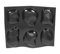 Amosfun Moule à Galets pour Terrasse, Pavés en Béton, Plastique Noir