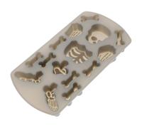 Amosfun Moule à glaçons en silicone en forme d'os de squelette pour Halloween, biscuits, bonbons, pour la maison ou la boulangerie