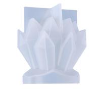 Amosfun Moule en Silicone pour Cristaux DIY Moule Époxy pour Amas de Cristaux Léger Outil pour Fabrication de Bougies et Bijoux Couleur Blanche