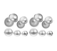 Amosfun Moules à Pâtisserie en Aluminium 10 Pièces Forme Boule Demi-ronds pour Cuisson Artisanale Accessoires pour Moules à Gâteaux DIY pour Pâtisserie Maison et Création Gourmande