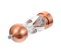 Amosfun Moulin à Poivre Manuel en Acrylique Transparent Bouton Réglable, Broyeur à Épices Multifonction Cuisine, Presse-poivrons Compact, Ustensile de Cuisson Pratique, Base Aléatoire