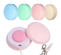 Amosfun Nettoyant pour Écran de Téléphone Tactile 4pcs avec Lingettes en Microfibre et Porte-clés, Silicone Doux, Facile à Transporter, comme Présent ou Décoration Couleur Aléatoire