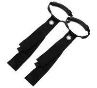 Amosfun Organisateur de Câbles de Transport Clips Câbles en Nylon avec Poignée Sangles de Maintien D’atelier Noir Garage et Atelier 1 Paire