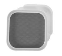 Amosfun Organisateur de Pots à Épices Rotatif en Plastique Blanc - Étagère à Épices Pivotante Multifonctionnelle Cuisine - Support de Rangement Compact pour Placard pour Optimiser