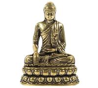 Amosfun Ornement Bodhidharma en Laiton 1.77X1.18X0.79 Pouces Statue De Vintage Sculpture Décoration Bureau Maison