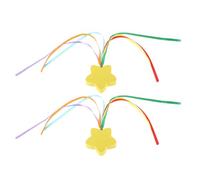 Amosfun Ornements d'Antenne Voiture d'Étoile Lot de 2, Décoration Extérieure 8 CM pour Toit de Voiture, pour Accessoires de Voyage