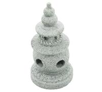 Amosfun Ornements De Style National Jardin De Fées Sculptures De Jardin Asiatiques Lanterne en Pierre Japonaise Statue De Décoration Asiatique Lanterne en Pierre Miniature