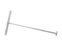 Amosfun Outil Crochet T Acier Inoxydable pour Couvercles Égout et Regard Levier Renforcé Multifonction pour Roulantes et Couvercles Lourds