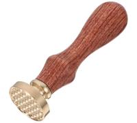 Amosfun Outil de Pressage pour Fard à Paupières DIY Joint Tridimensionnel Transparent, Manche en Bois Naturel Amovible, Tampon de Restauration pour Blush et Poudre Compacte, Accessoire