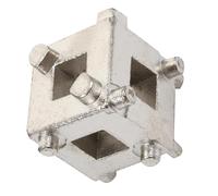 Amosfun Outil Repousse-piston Étrier Frein Arrière en Acier au Carbone Adaptateur Cubique pour Rétraction Piston Disque de Frein Accessoire Voiture Outil à Main Professionnel