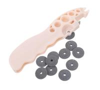 Amosfun Ouvre-ampoule en ABS Corindon, Coupe Précise Portable | Roue Renforcée, Sécurité Améliorée, Usage à Domicile en Cabinet, Beige, Compact et Pratique